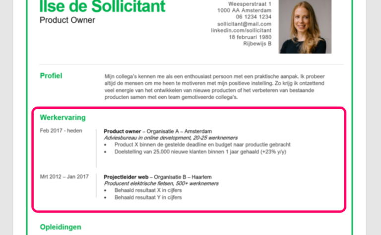 Werkervaring op je cv 10 Handige tips waarmee je opvalt  Beaks.nl