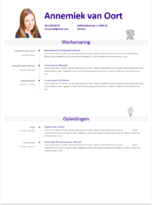 Cv voorbeeld Leraar/ Leerkracht (algemeen) cv voorbeeld leraar