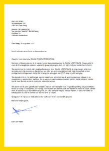 sollicitatiebrief kassamedewerker