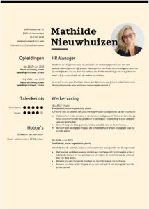 Cv HR Manager: voorbeelden en tips cv hr manager