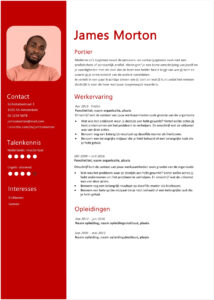 Cv voorbeeld Portier of Beveiliger cv portier
