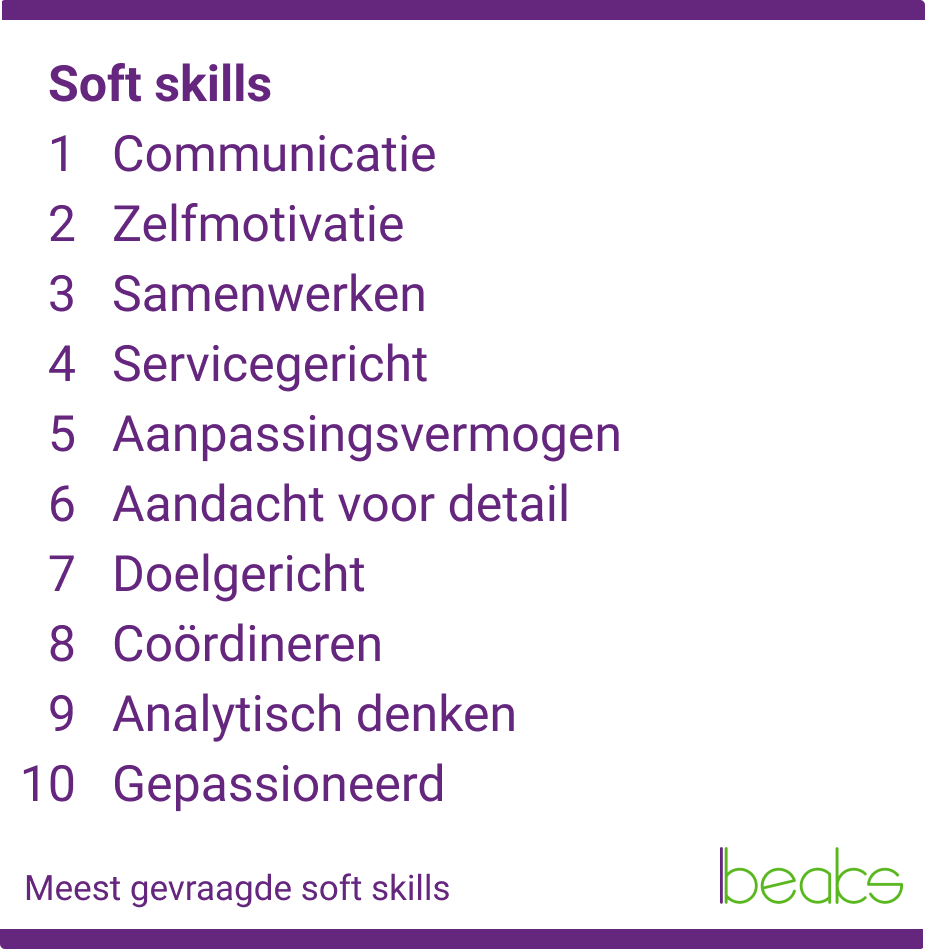 meest gevraagde soft skills