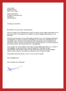 sollicitatiebrief brandweerman