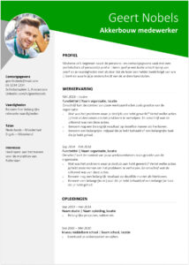 cv voorbeeld akkerbouw medewerker