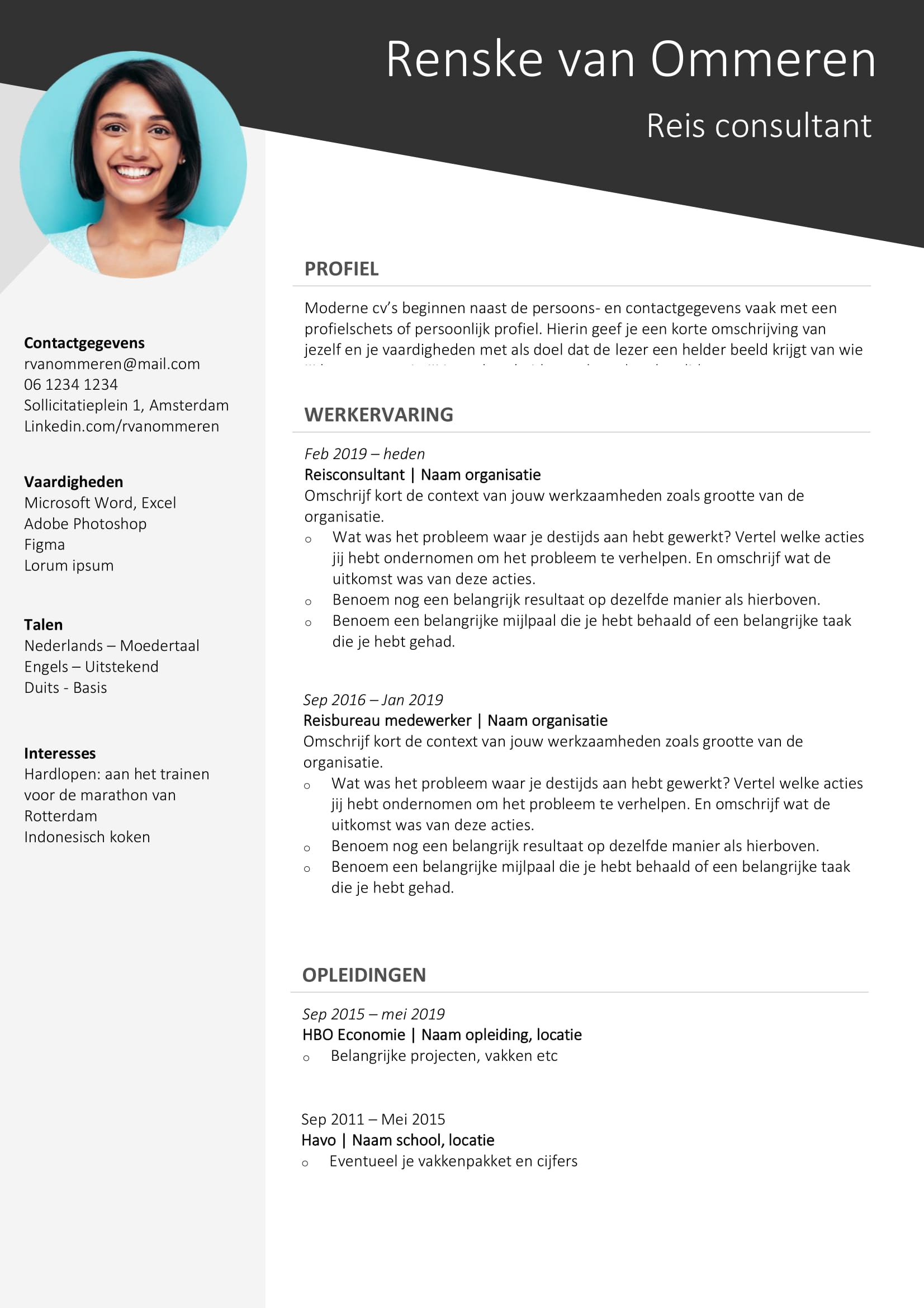 cv-voorbeeld-reisbureau