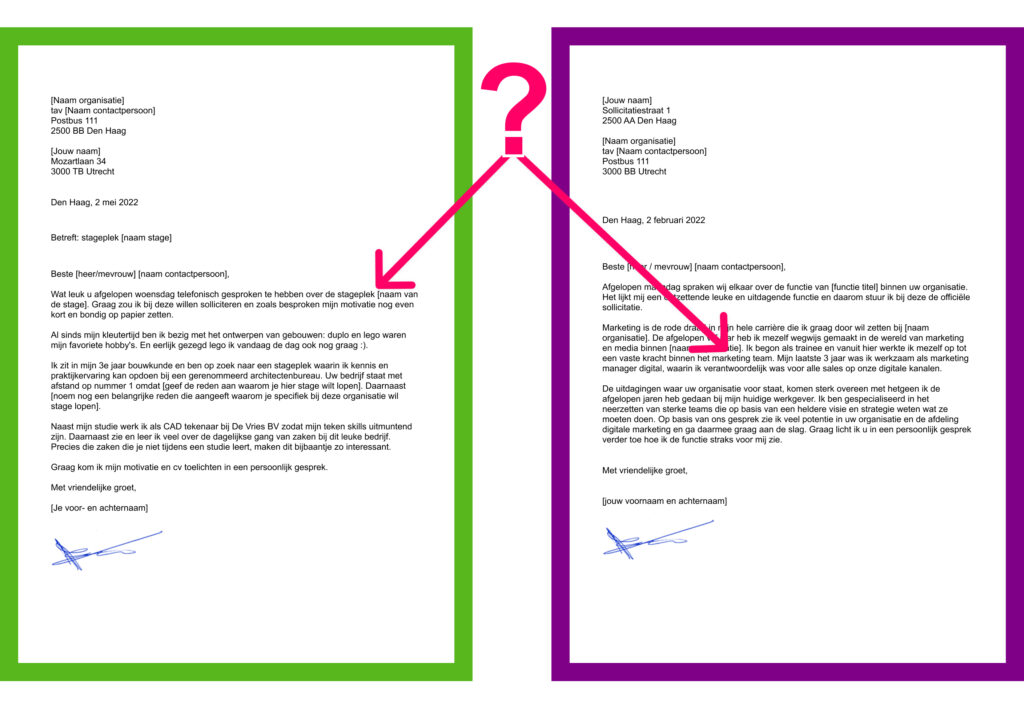 Verschil Motivatiebrief En Sollicitatiebrief