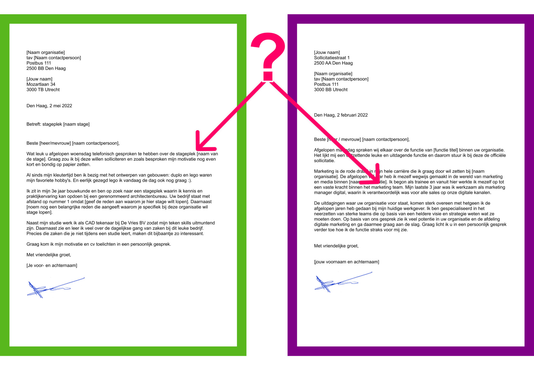 Motivatiebrief of sollicitatiebrief: wat is het verschil? - Beaks.nl