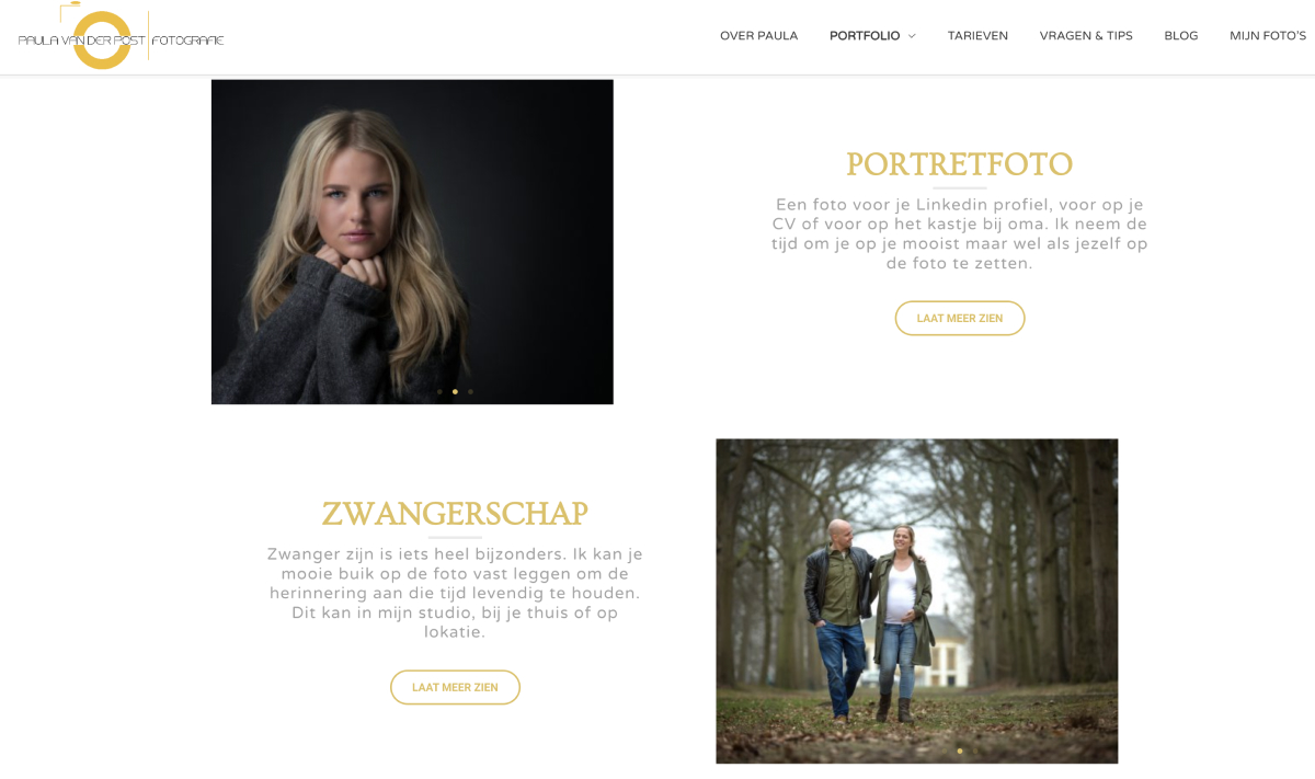 portfolio voorbeeld fotografie