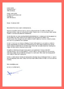 motivatiebrief callcenter