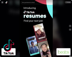 solliciteren via TikTok