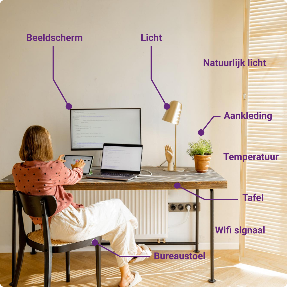 thuiswerkplek inrichten