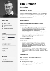 Professionele cv templates: gratis downloaden cv-template-black