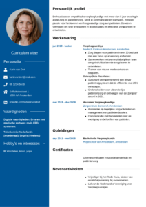 Cv Verpleegkundige: voorbeelden en tips cv verpleegkundige voorbeeld
