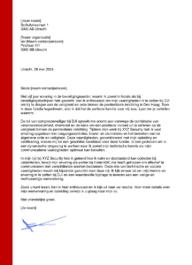 Sollicitatiebrief Beveiliger (2 voorbeelden) sollicitatiebrief beveiliger