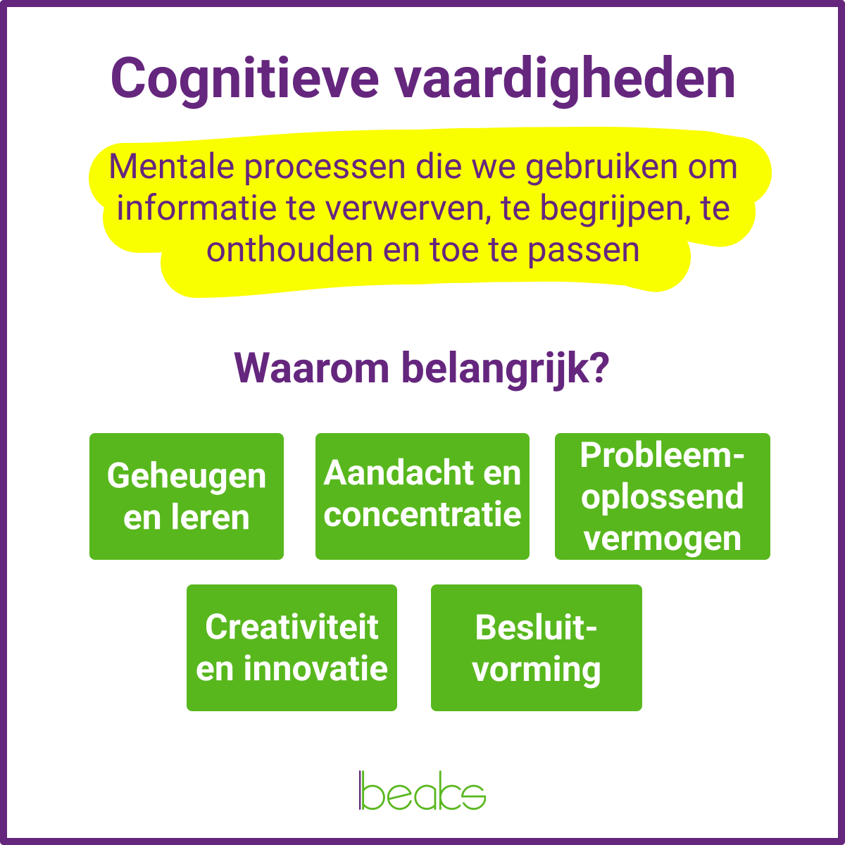 cognitieve vaardigheden