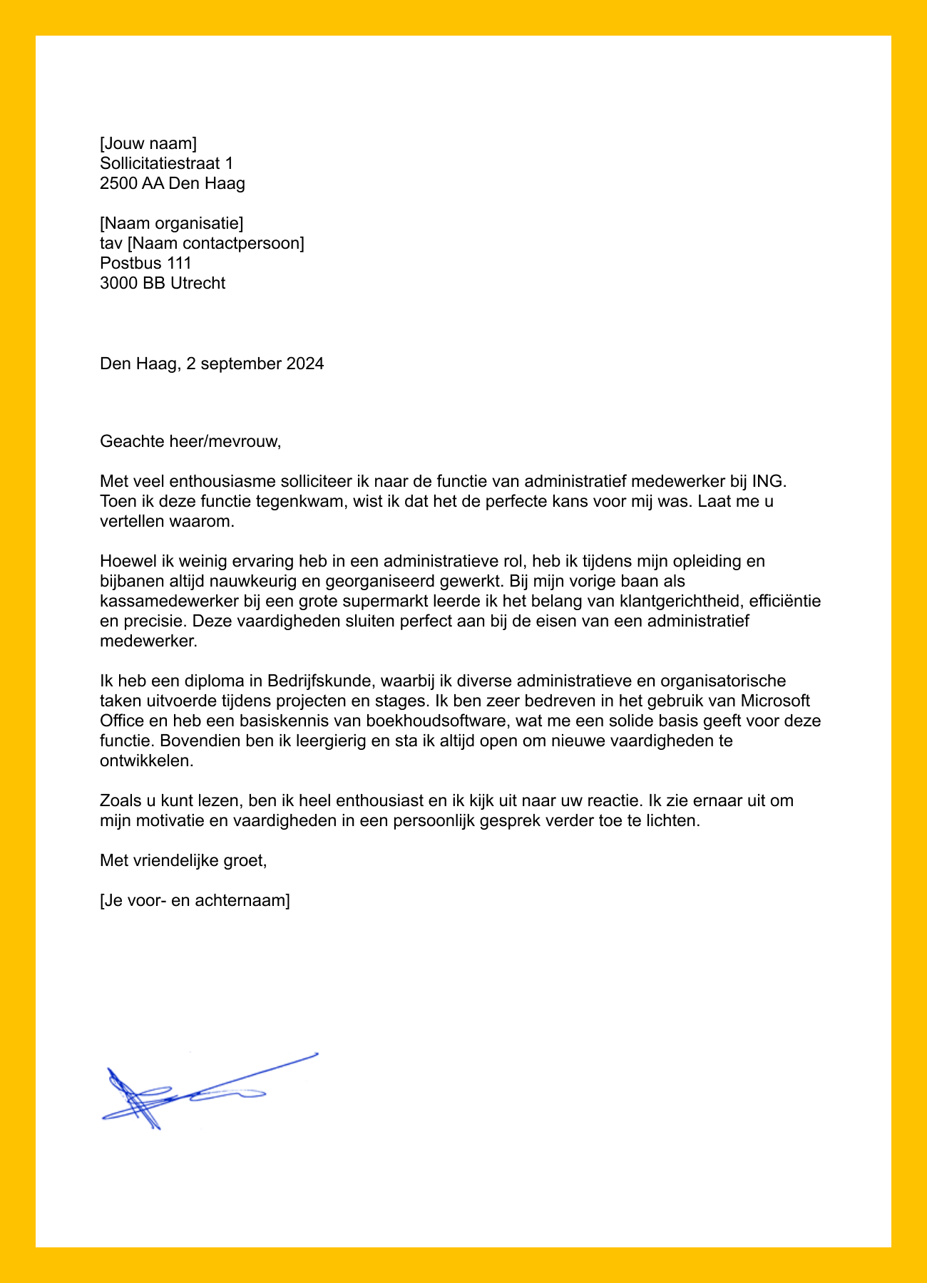 geachte heer mevrouw