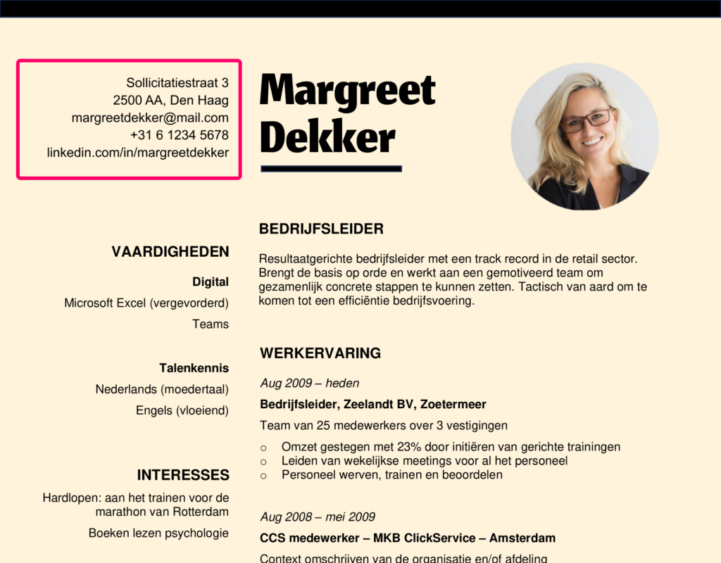 Telefoonnummer op je cv: zo moet het - Beaks.nl