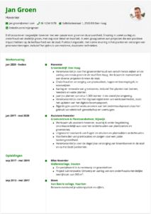 Cv Hovenier: voorbeeld en schrijftips cv hovenier