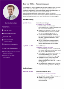 Cv Accountmanager of Sales Manager cv accountmanager