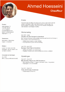 Cv maken Chauffeur: voorbeelden en tips cv chauffeur