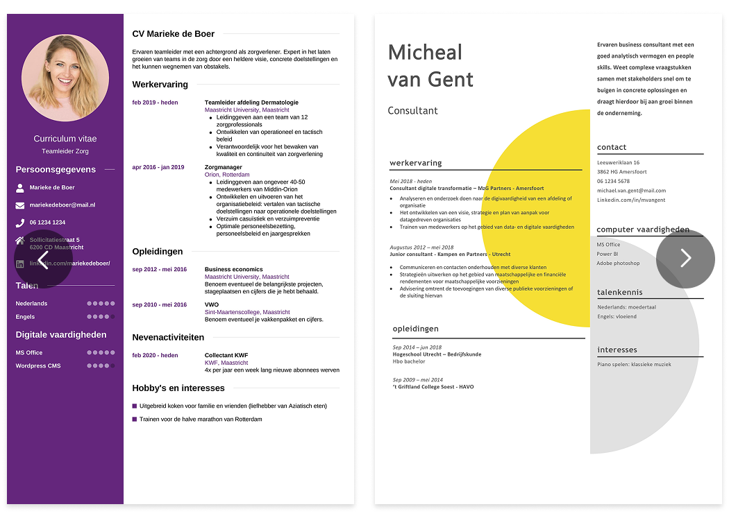 cv maken juli 2025