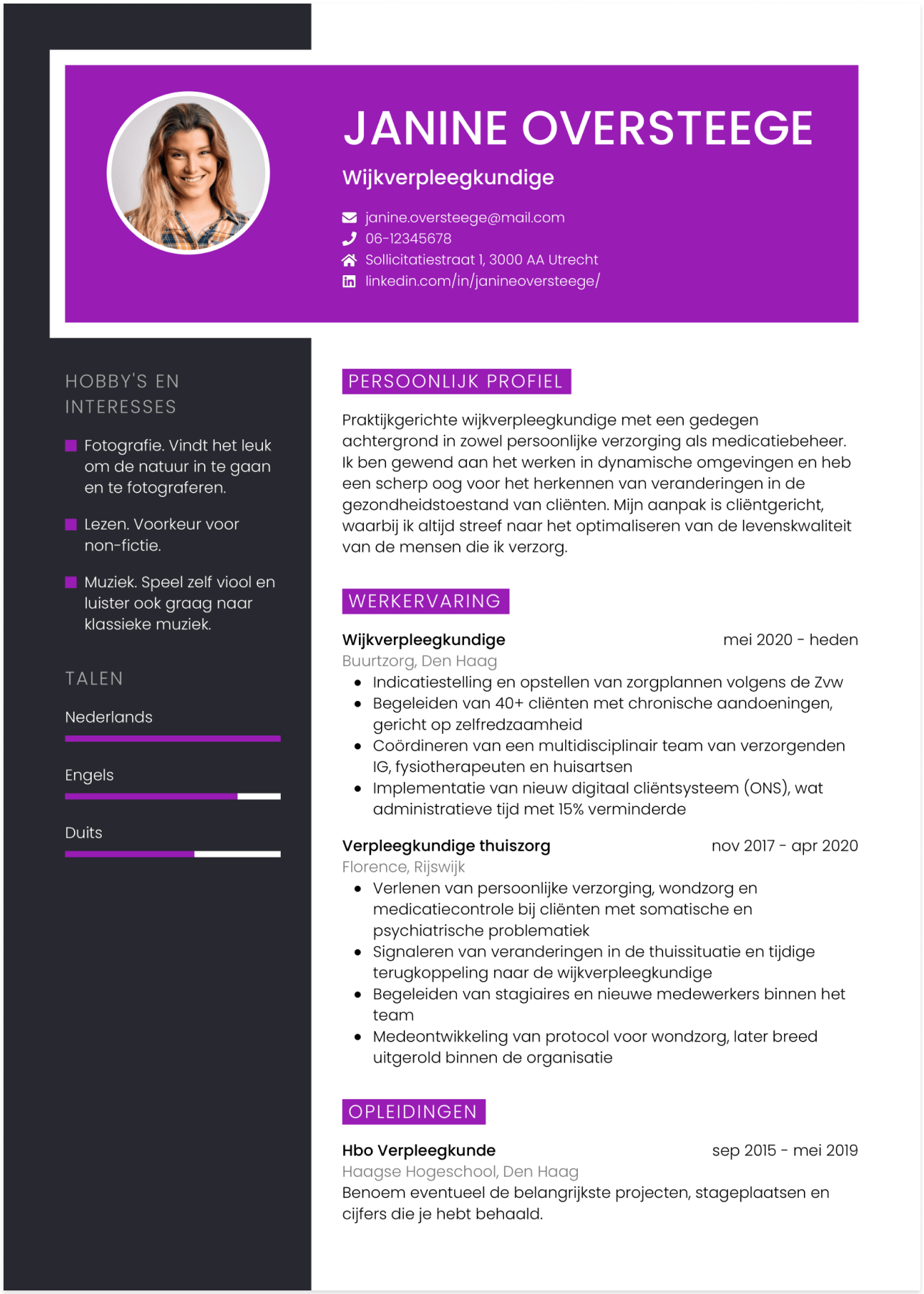 cv wijkverpleegkundige