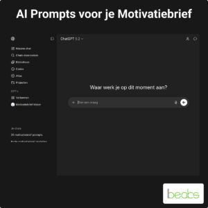 De 25 beste AI-prompts voor je Motivatiebrief ai prompts motivatiebrief
