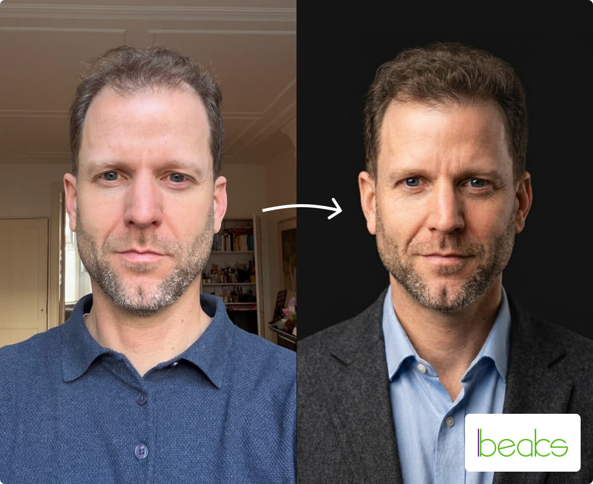 Profielfoto maken met AI: voor je cv en LinkedIn profiel - Beaks.nl