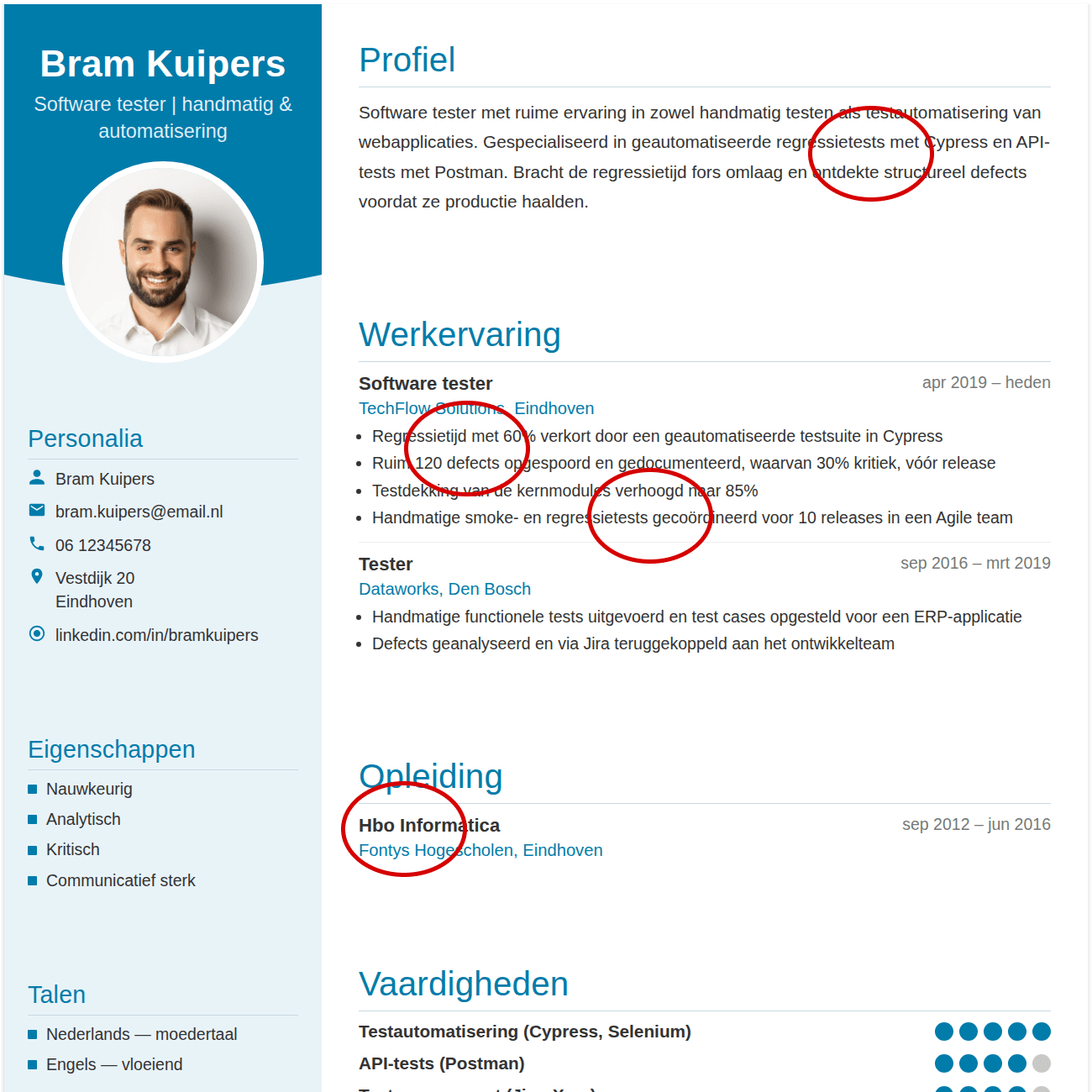cv spelfouten