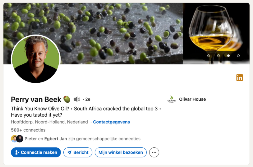 linkedin headline perry van beek