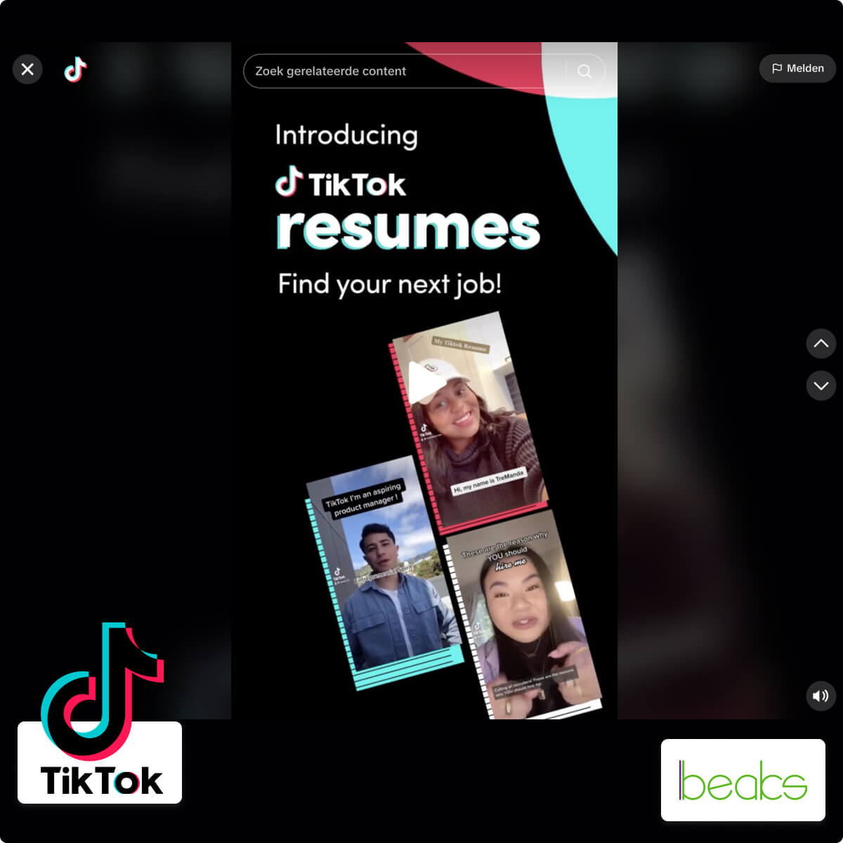 solliciteren TikTok